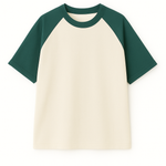 OVERSIZE MANGA COLOR VERDE PETROLEO-HABANO