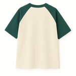 OVERSIZE MANGA COLOR VERDE PETROLEO-HABANO