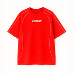 OVERSIZE URBAN ROJO LINEA BLANCA