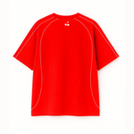 OVERSIZE URBAN ROJO LINEA BLANCA